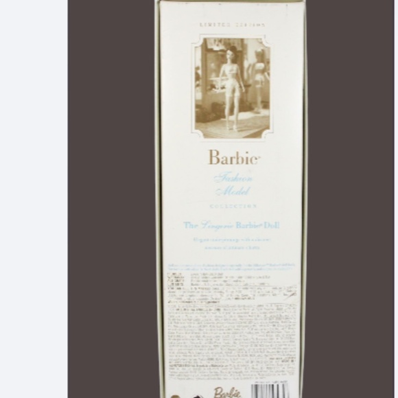 BARBIE 2000 Brunette Fashion Model Lingerie Silkstone #2 Error on Box - Picture 3 of 8